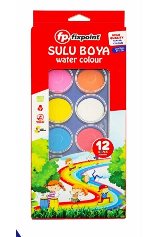 12 Renk Sulu Boya