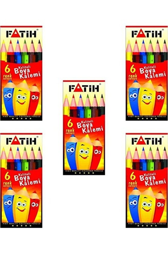 33006 Yarım Boy 6 Renk Kuru Boya 5li