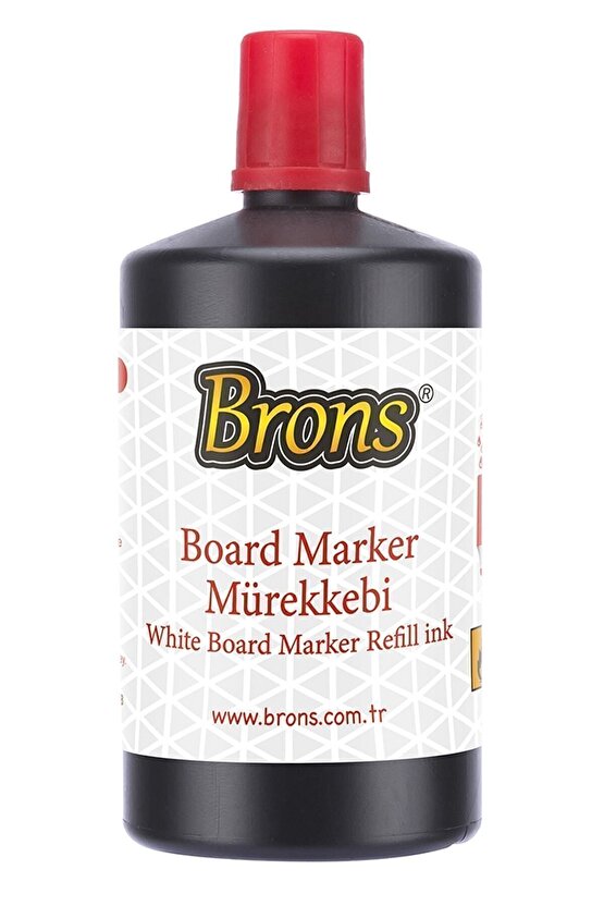 Beyaz Tahta Kalem Mürekkebi 250 ml Kırmızı tkm