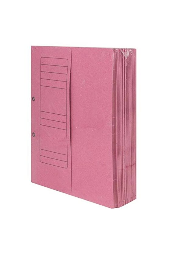 06191 Yarım Kapak Dosya Karton A4 50 Adet - Pembe