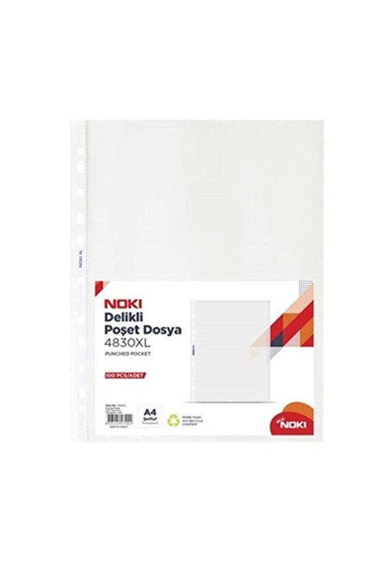 Şeffaf Dosya Poşet Dosya Föy 100lü 4830 Xl 1 Pk