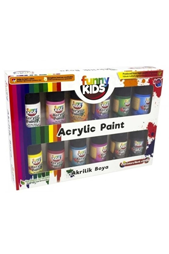 Akrilik Boya 12 Renk