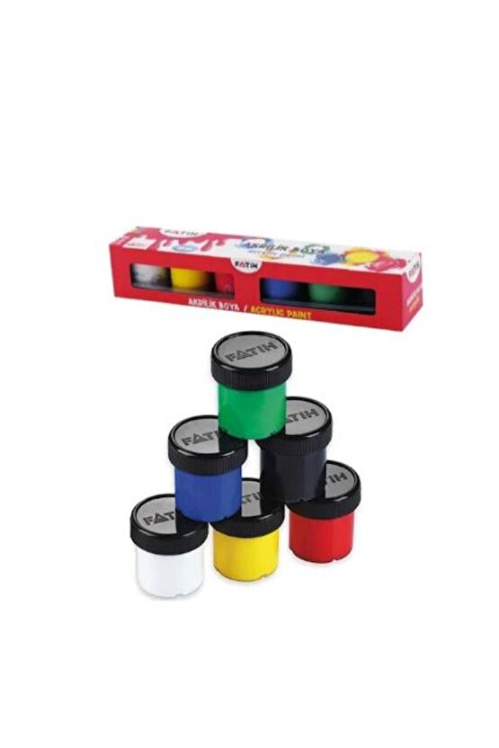 Akrilik Boya 25 ml 6 Lı Takım Karışık