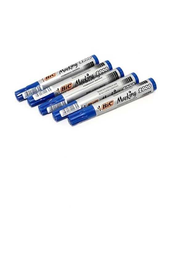 Markör Yuvarlak Uç Koli Kalemi 2000 5li (mavi)