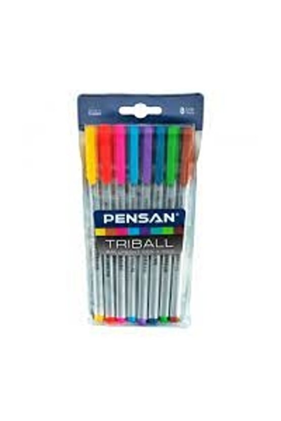 TRİBAL TÜKENMEZ KALEM RENKLİ 8 Lİ