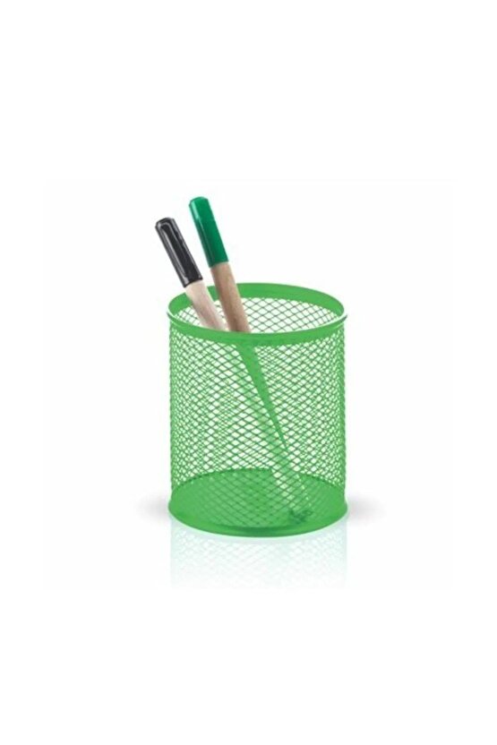 Metal Delikli File Kalemlik Yeşil