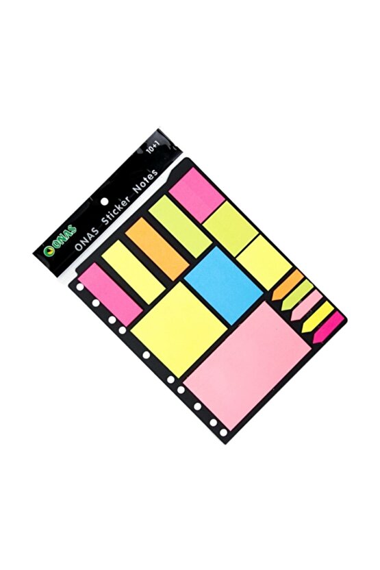 Yapışkanlı Not Kağıdı Karışık Set 10+1 Index