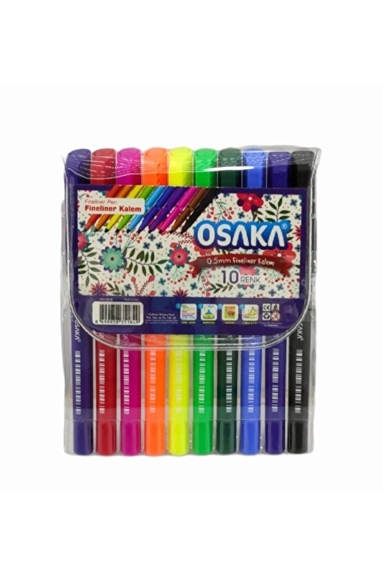 Sarı Fineliner Kalem Seti 10 Adet Ofk0410