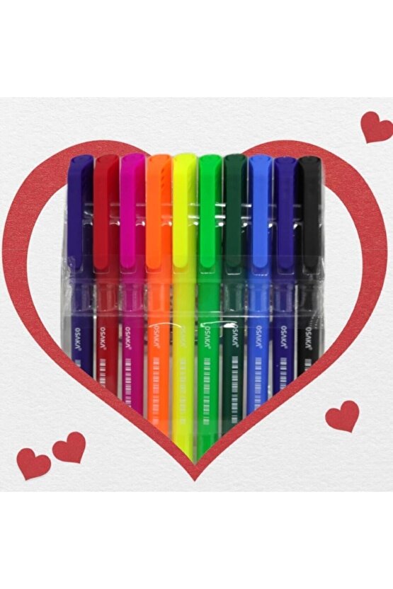 Sarı Fineliner Kalem Seti 10 Adet Ofk0410