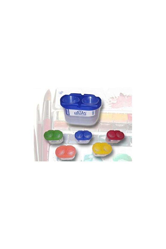 FIRÇA TEMİZLEME KABI 2 BÖLMELİ PRATİK KAPAK