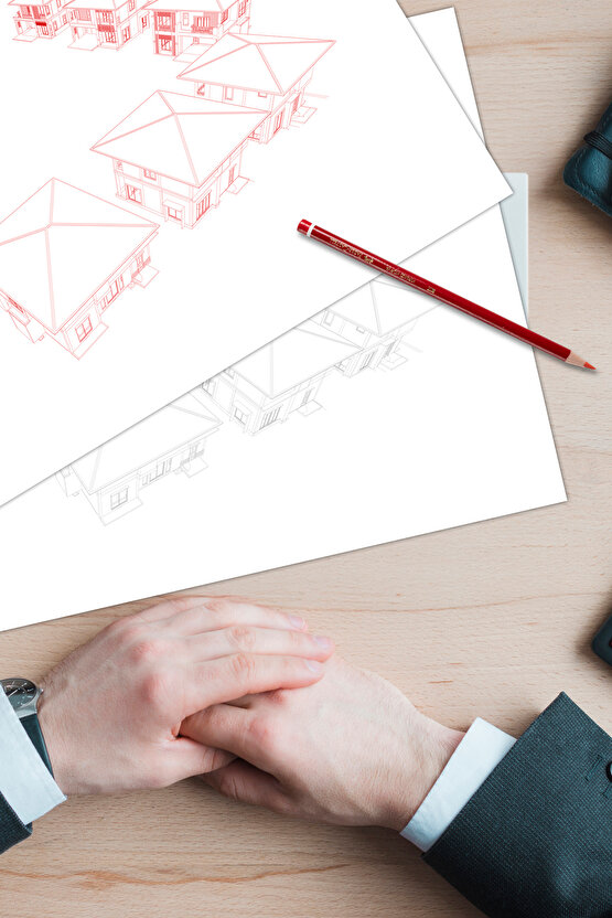 12li Kırmızı Kopya Kalemi, Yüksek Kaliteli Mine, Kırılmaya Dayanıklı Uç, Ergonomik Gövde