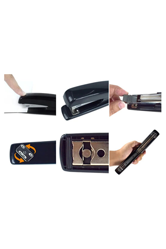 S-600 Popular Zımba Makinesi 246 25 Yaprak Kapasiteli Siyah