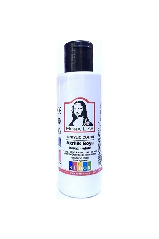 Monalisa Akrilik Boya 6x70 Ml Şışe Ana Renkler  SD1006