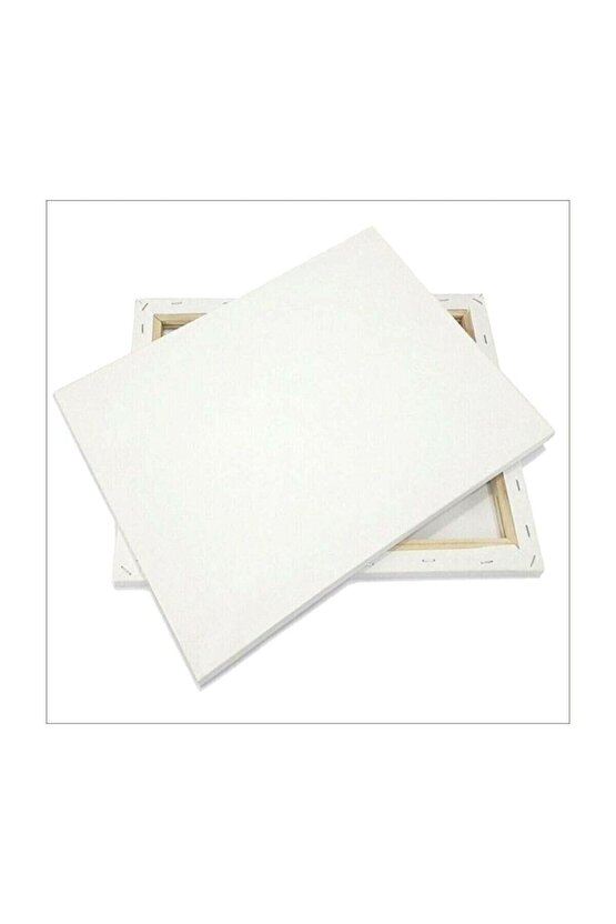 Akrilik Boya 25*35 Cm Tuval 3 Adet Fırça 1 Adet Palet 4lü Set