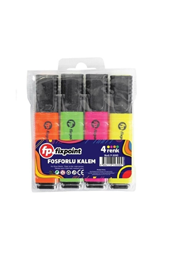 P-3095 Fosforlu Kalem -4lü Paket