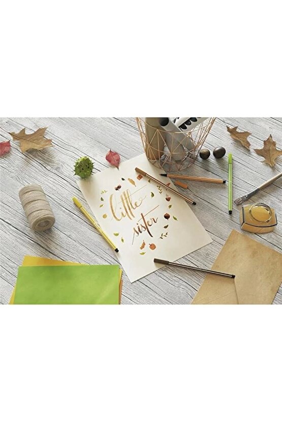 - Keçe Uçlu Boya Kalemi - Pen 68 - Açık Kahverengi