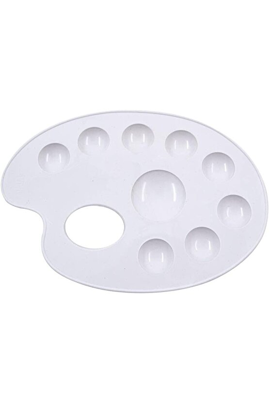 Hatas 20cm Plastik Godeli Öğrenci Resim Paleti  0890