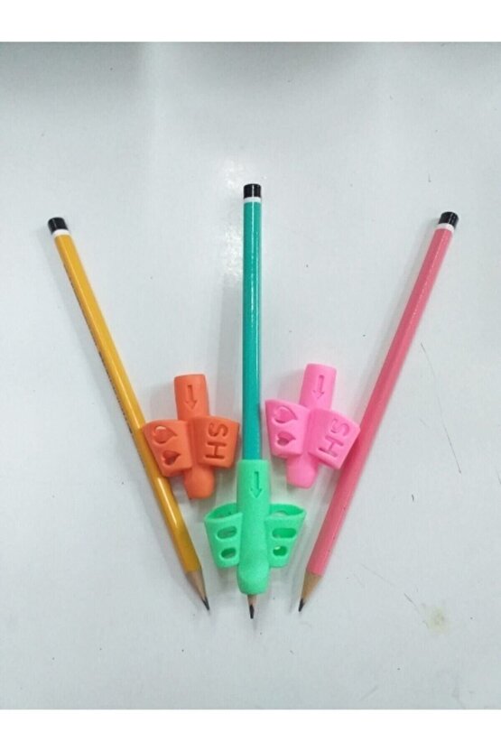 Kolay Kalem Tutma Aparatı Ve Kurşun Kalem 3 Lü Set Bş.k