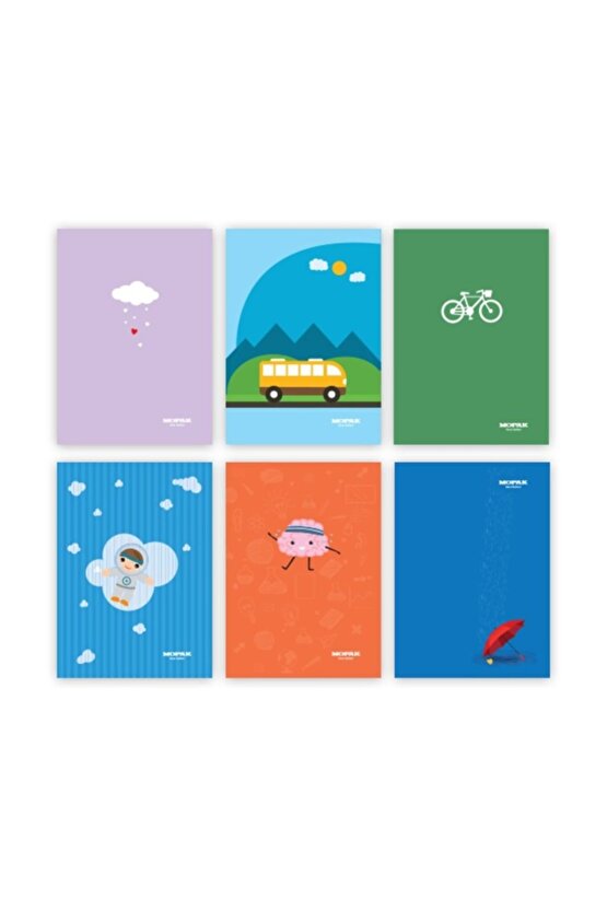 Mopak Defter Harita Metod A4 60 Yaprak Karton Kapak Çizgili