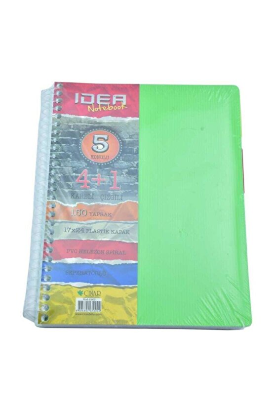 Çınar Seperatörlü 4+1 150 Yaprak Defter