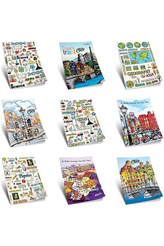 Uni Note A4 Colormaxi Kaye Defter (dikişli) Karton Kapak Çizgili 40 Yaprak 401 13001 (12 Li Paket)