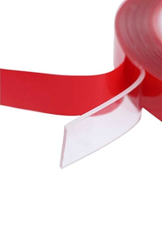 1 adet Çift Taraflı Şeffaf Akrilik Silikon Bant S.b 18mm*2mt