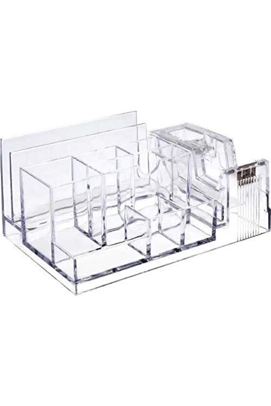 Masaüstü Organizer Bantlıklı Kalemlik Klm-301 Şeffaf