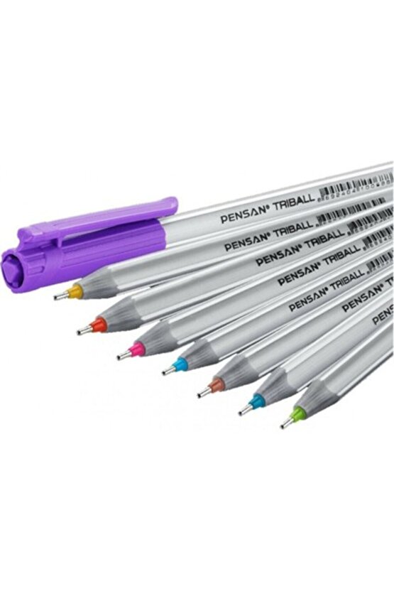 Çok Renkli Tükenmez Kalem Seti - 8li Paket