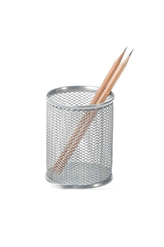 Metal Perfore Yuvarlak Kalemlik Siyah