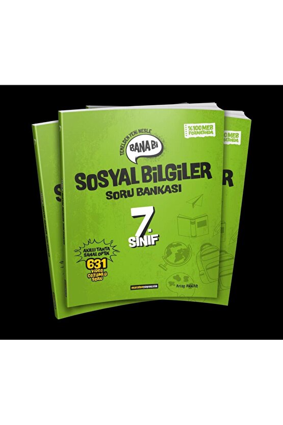 MARATON YAYINLARI 7.SINIF SOSYAL BİLGİLER BANA Bİ SORU BANKASI (2024-2025)