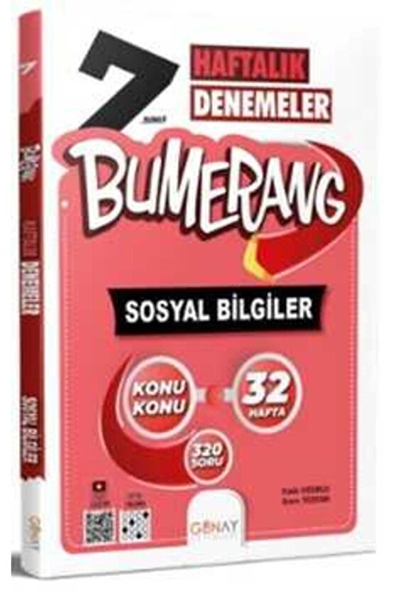 7.sınıf Bumerang 32 Haftalık Sosyal Bilgiler Denemeleri