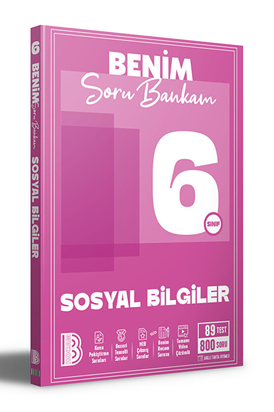 6. Sınıf Sosyal Bilgiler Soru Bankam Benim Hocam Yayınları