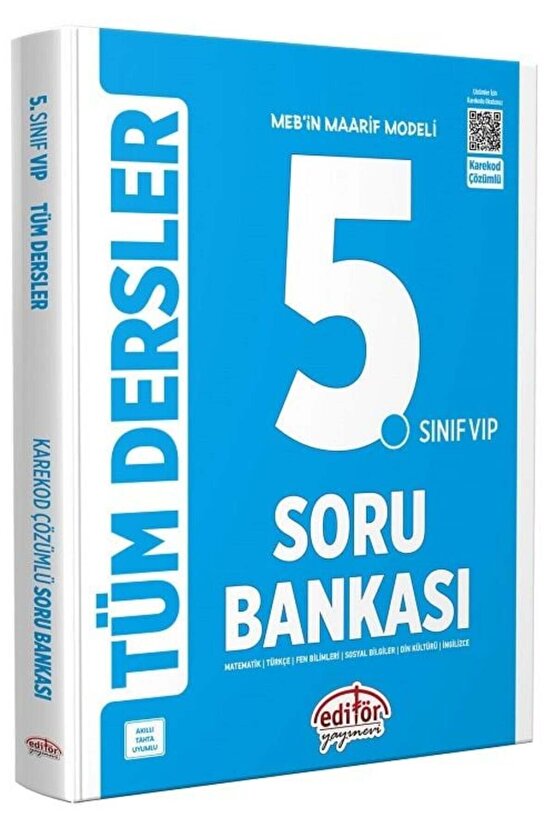 Editör 5. Sınıf VIP Tüm Dersler Soru Bankası Editör Yayınları