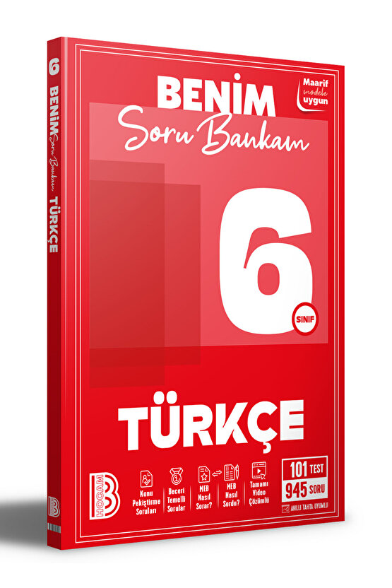 6. Sınıf Türkçe Soru Bankam Benim Hocam Yayınları