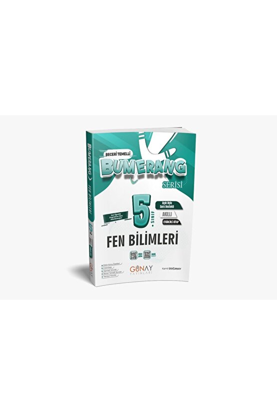 GÜNAY YAYINCILIK 5. SINIF BUMERANG FEN BİLİMLERİ ETKİNLİKLİ AKILLI KİTAP (GÜNCEL MÜFREDAT)
