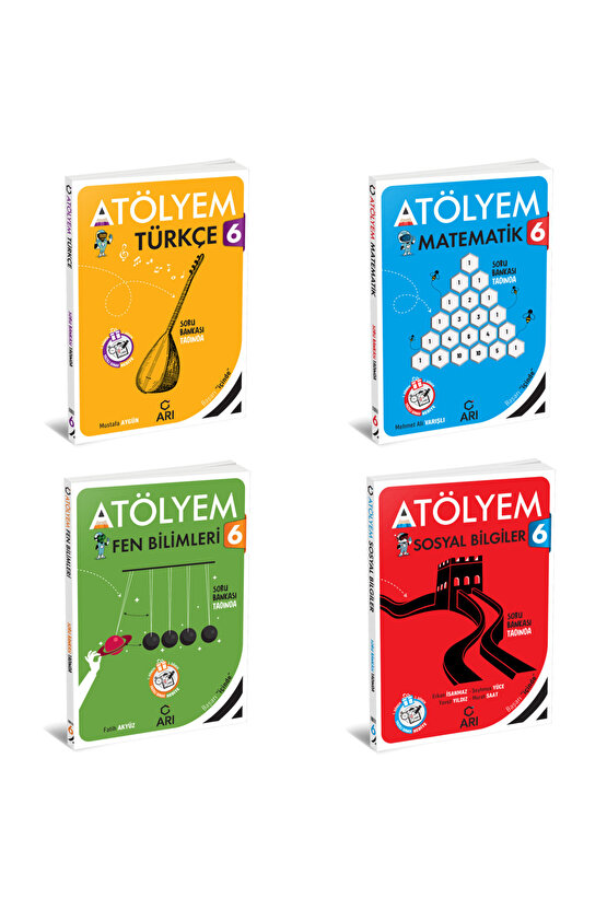 6.sınıf Türkçe Matematik Fen Sosyal Akıllı Atölyem Seti