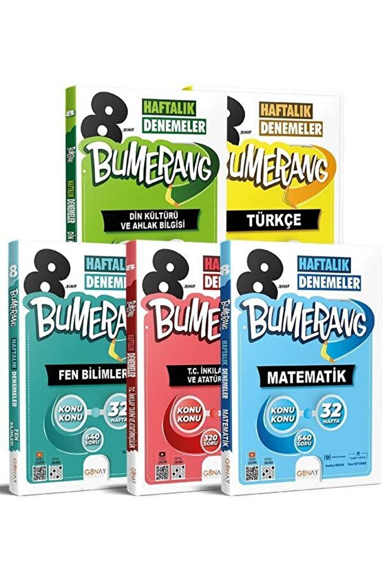 8.sınıf 32 Haftalık Bumerang Deneme Seti