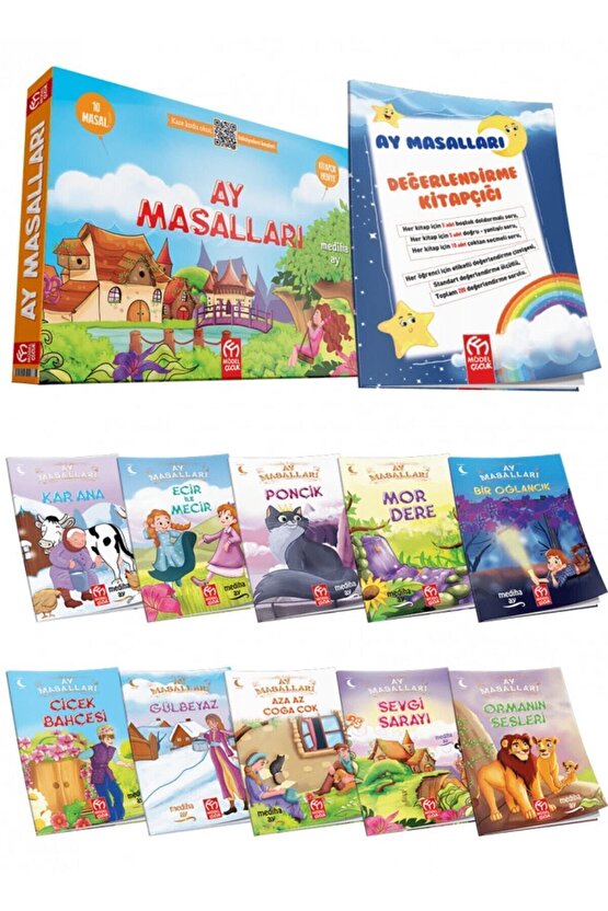 Model Çocuk Yayınları Ay Masalları 10 Kitap Hikaye Seti