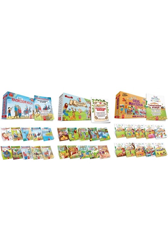1.sınıf 3 Adet 10 Lu Hikaye Nasreddin Hoca La Fontaine Ve Ilkyıl Okul Maceram