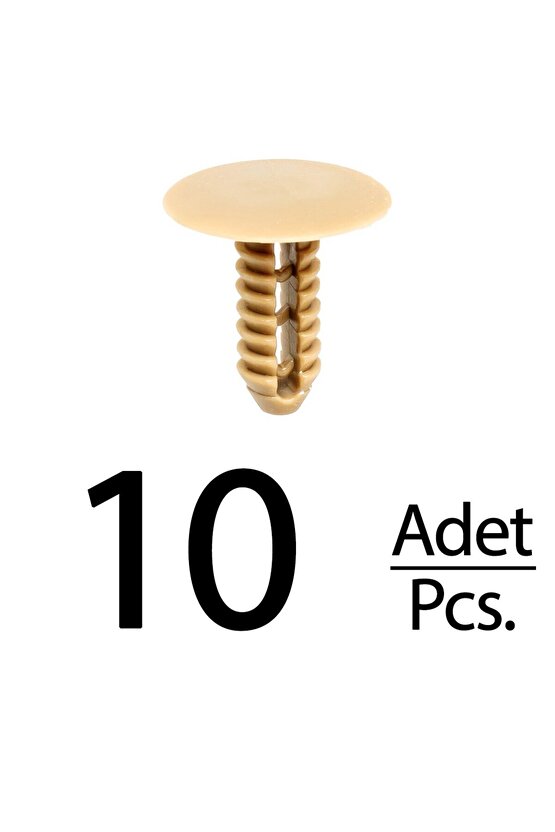 Fiat Ducato için Döşeme Klips-Bej - 10 Adet