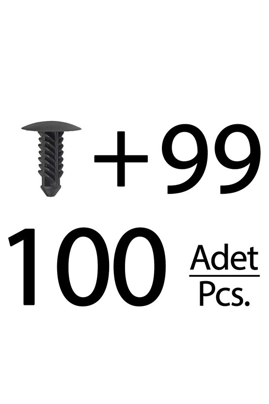 Ford, Fits, Lincoln, Buick için Tampon ve Bagaj Döşeme Klipsi-100lü