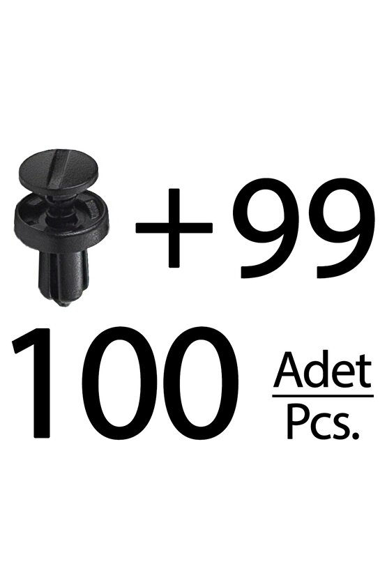 Fiat Escape 4, Scenic 2, Kangoo için Davlumbaz Klipsi- 100lü