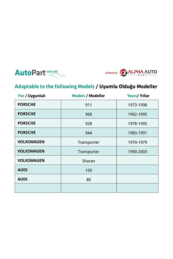 Porsche, Audi, Volkswagen için Kapı Panel Klips- 100 Adet