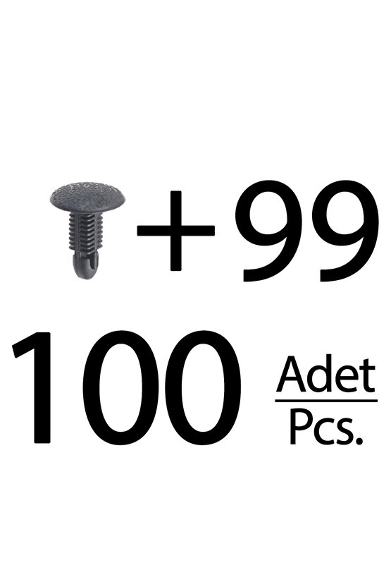 Honda, Nissan, Mitsubishi için Döşeme ve Kaplama Klips- 100 Adet