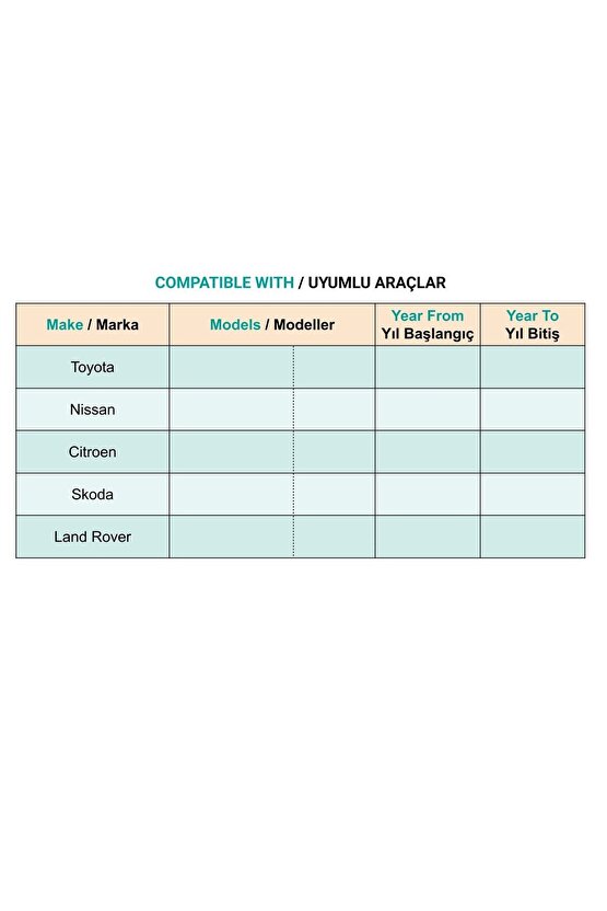 Toyota Nissan Citroen Skoda Land Rover için Kapı Döşeme Klips - 1 Adet