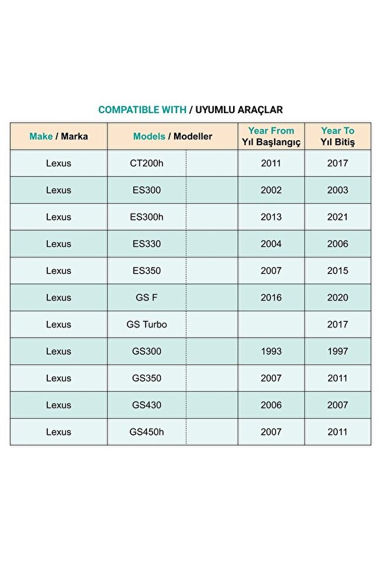 Lexus için Trifon Yıldız Vida - 1 Adet