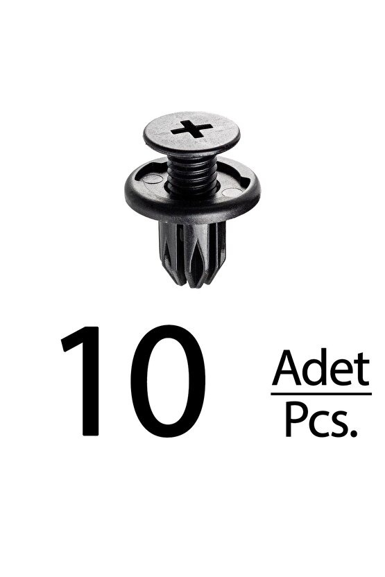 Mini Opel Antara Ssangyong Subaru Sumo için Tampon Panel Klips - 10 Adet