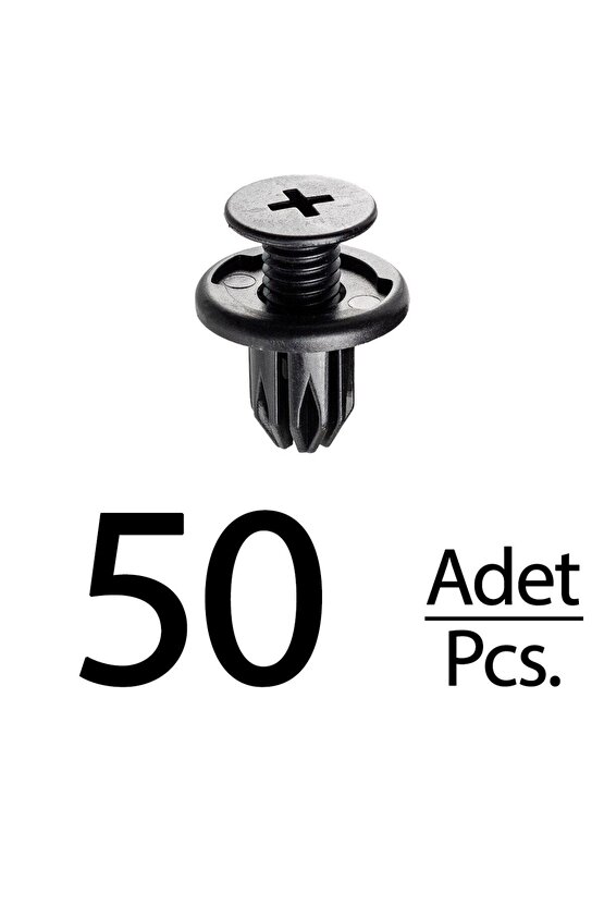 Chevrolet Aveo Captiva Epica Matiz Optra Spark için Tampon Panel Klips - 50 Adet