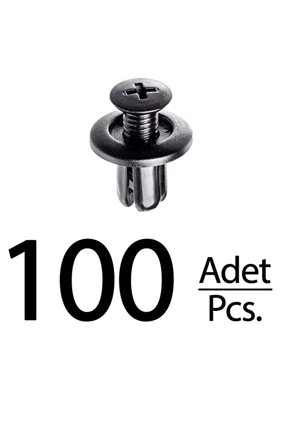 Hyundai Accent Elantra Santa Fe Sonata Tucson Mazda için Davlumbaz ve Tampon Klips- 100 Adet