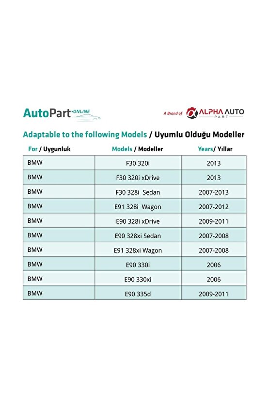 BMW 3 Serisi F30 E90 E91 için Nikelaj Cam Klips - 1 Adet